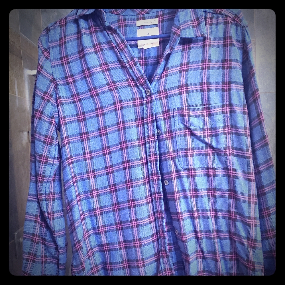 Soft flannel button down